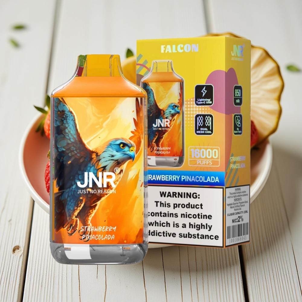 JNR Falcon 16000 Puffs Çilek Pina Colada | 850mAh 22ml Dual Mesh